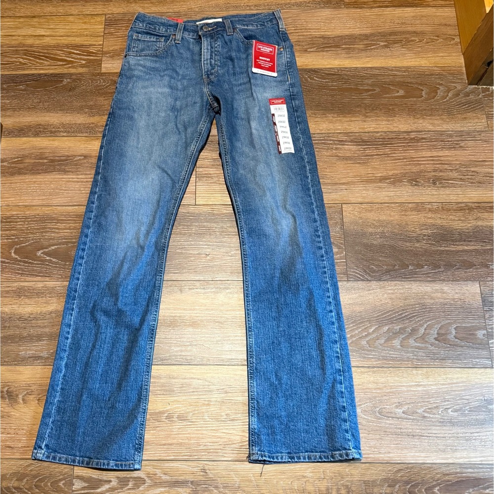 Levi Strauss Signature Mens NWT Bootcut Jeans Medium Wash Ultimate Flex 29x32